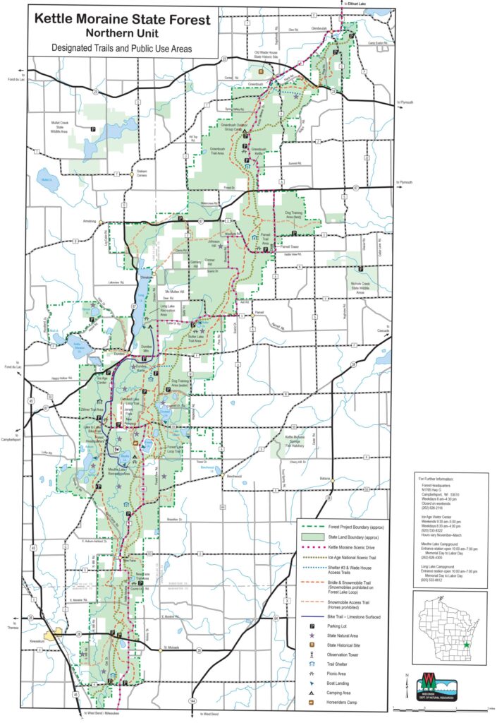 Kettle Moraine State Forest Northern Unit - Elkhart Lake, WI