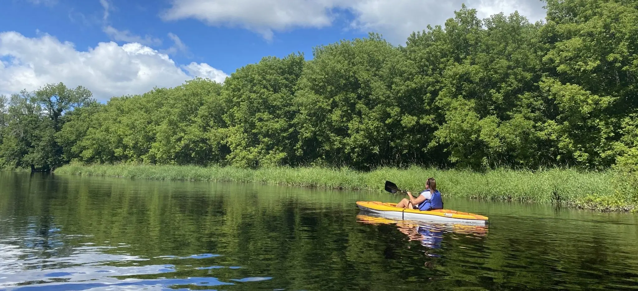 Kayaking the Sheboygan River Elkhart Lake, WI